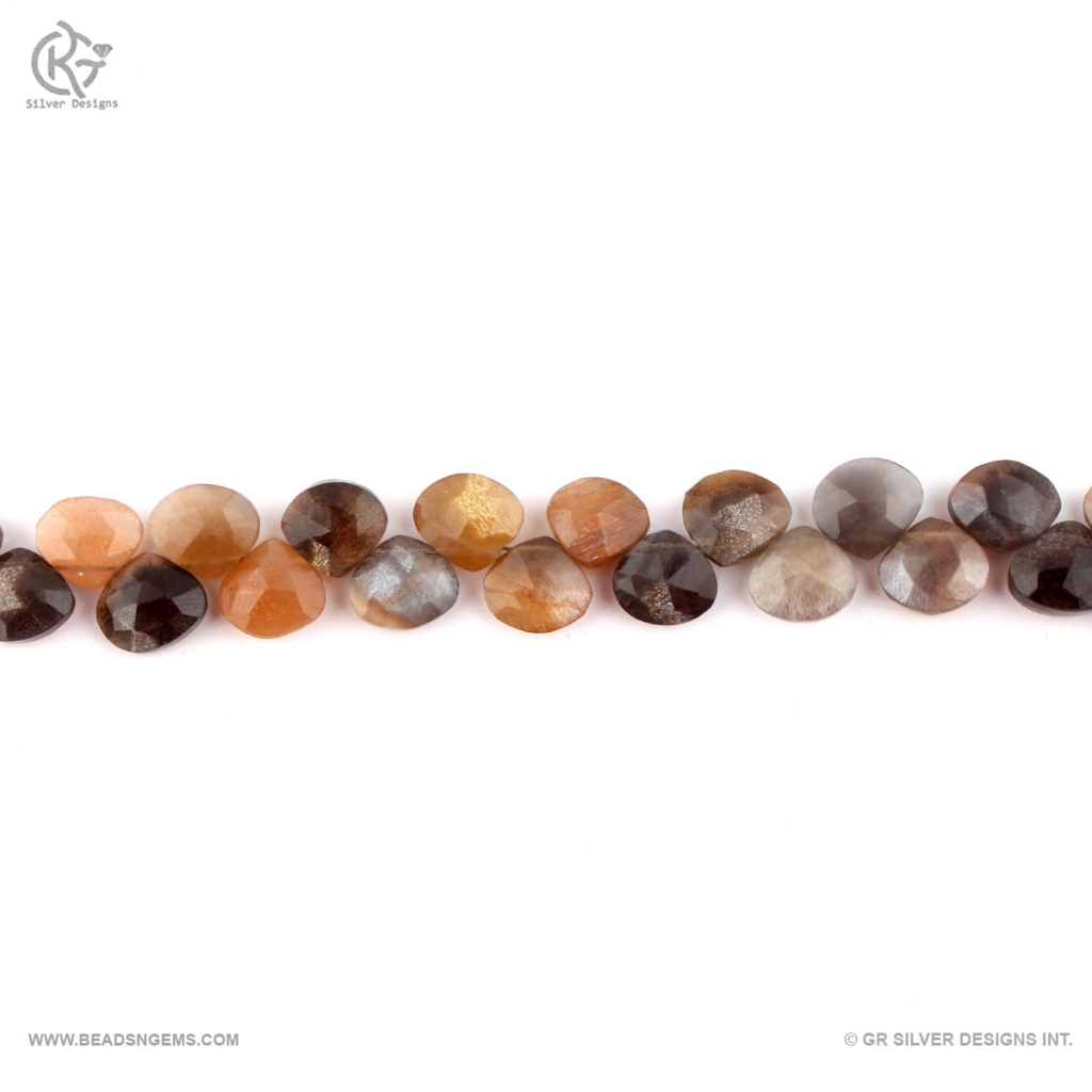 Top Quality Multi Moonstone Faceted Gemstone Beads